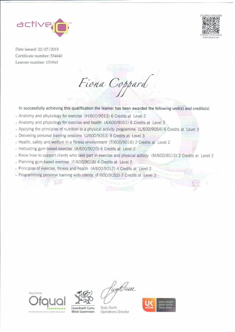 Fiona Coppard- Active IQ